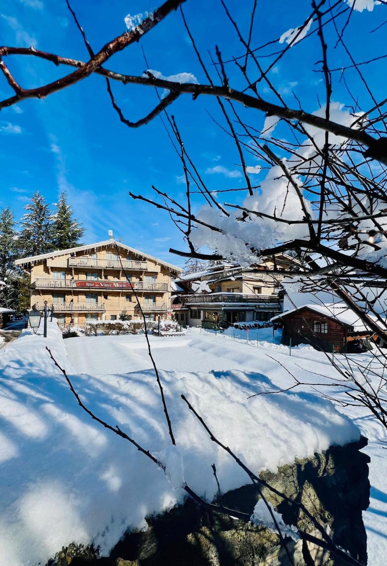 Hotel Au Vieux Moulin Megève Exterior foto