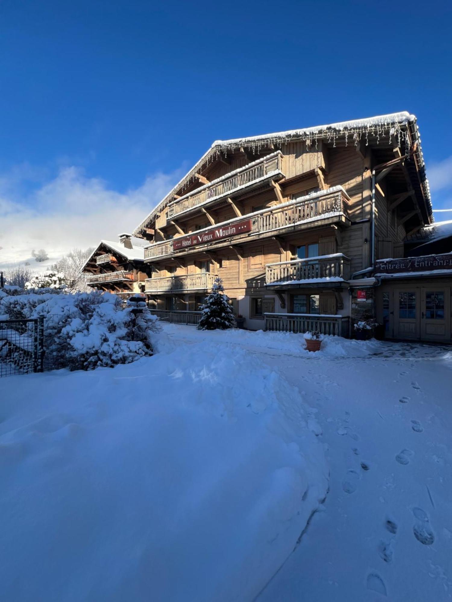 Hotel Au Vieux Moulin Megève Exterior foto