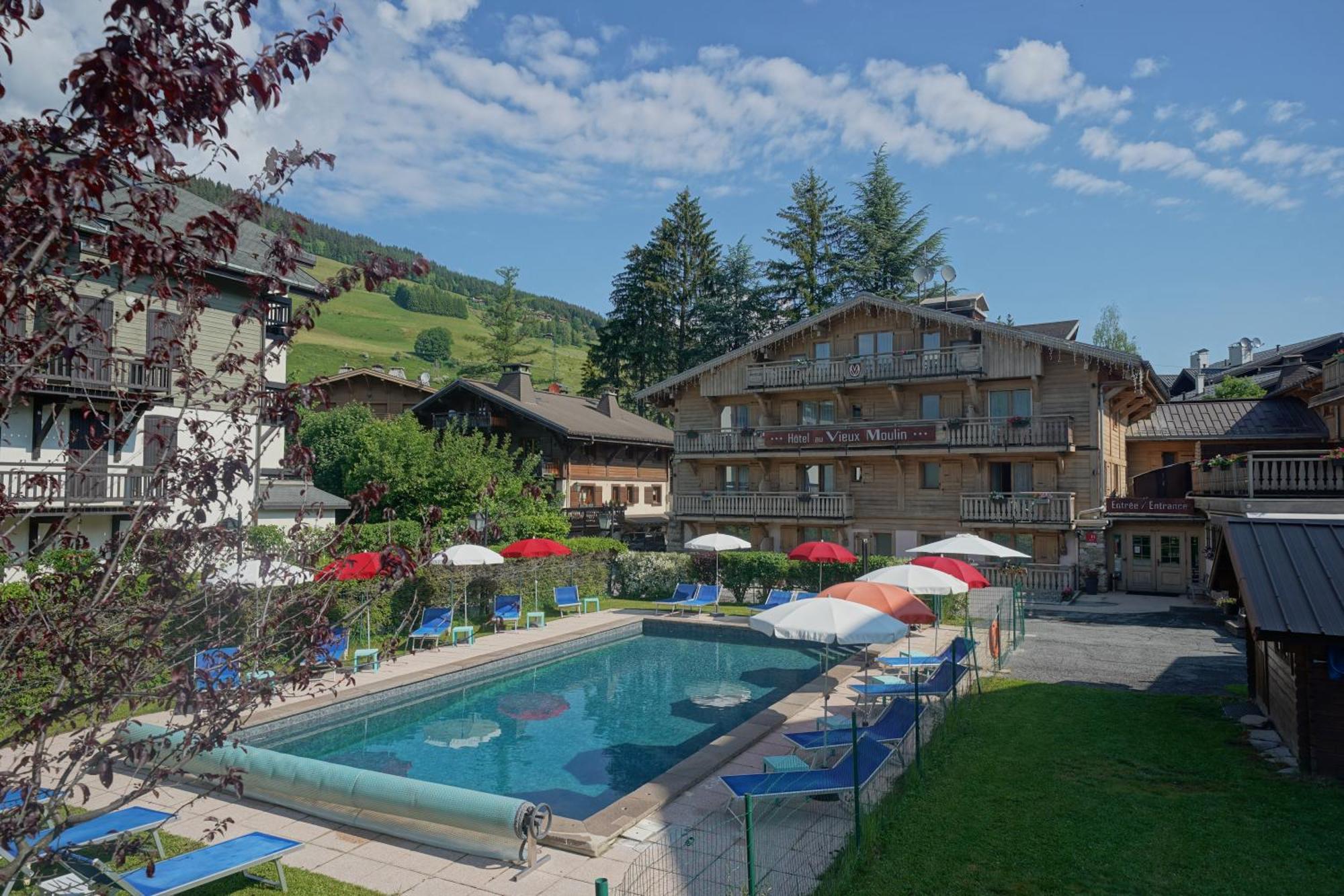 Hotel Au Vieux Moulin Megève Exterior foto