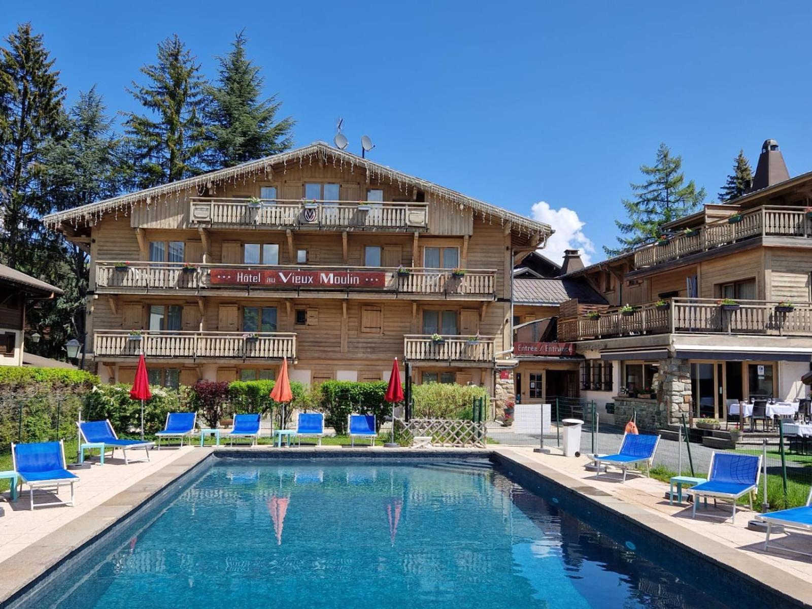 Hotel Au Vieux Moulin Megève Exterior foto